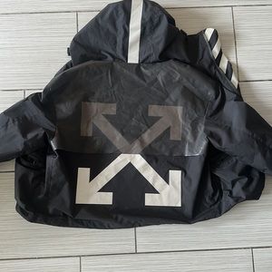 This is a light weight off white x moncler jacket